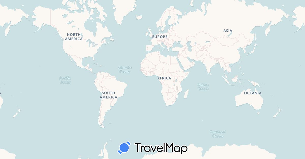 TravelMap itinerary: driving, bus, hiking, motorbike in Nepal (Asia)